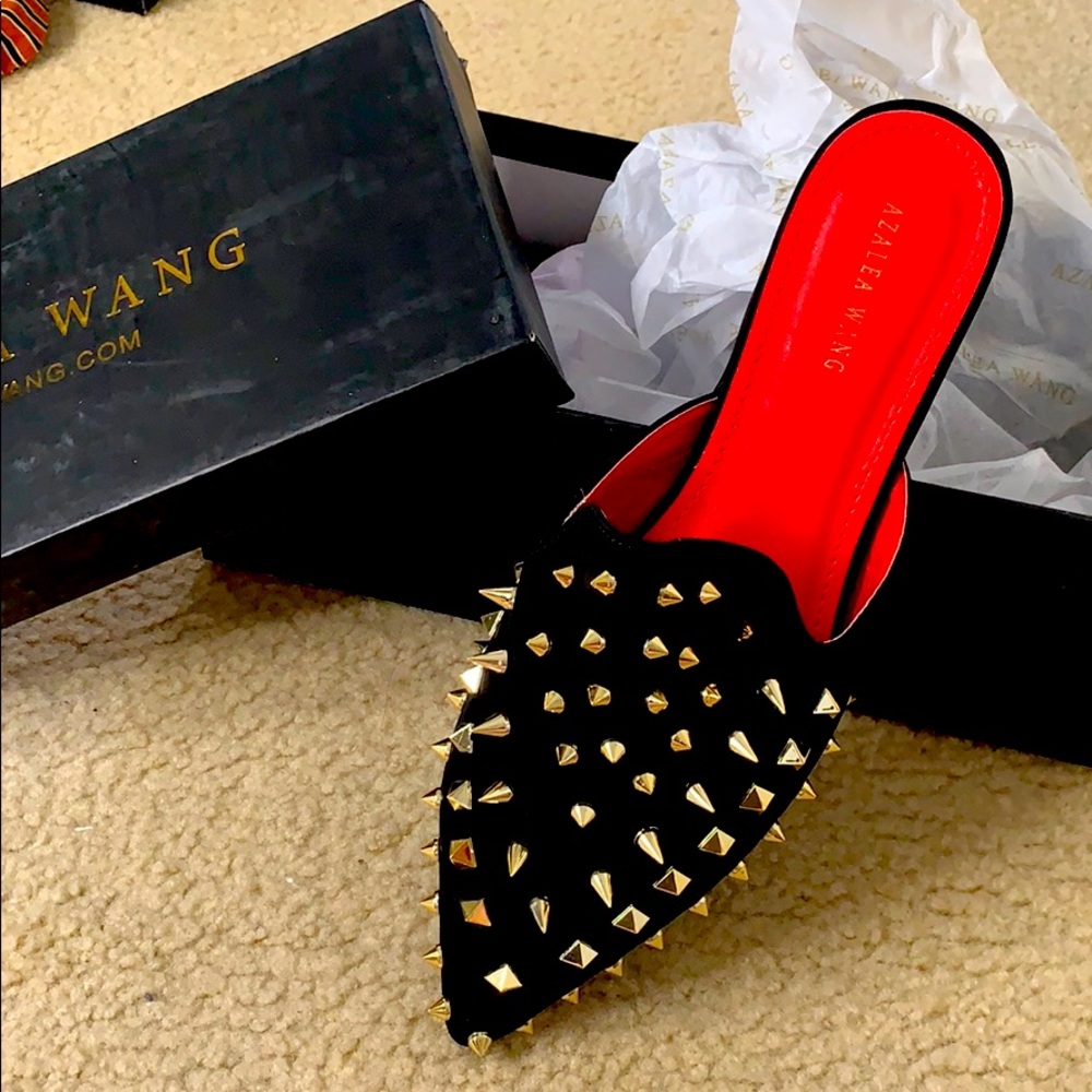 AZALIEA WANG Studded Flats sz 10